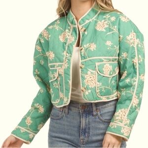 NWOT 7 FOR ALL MANKIND Cropped Quilted Jacket